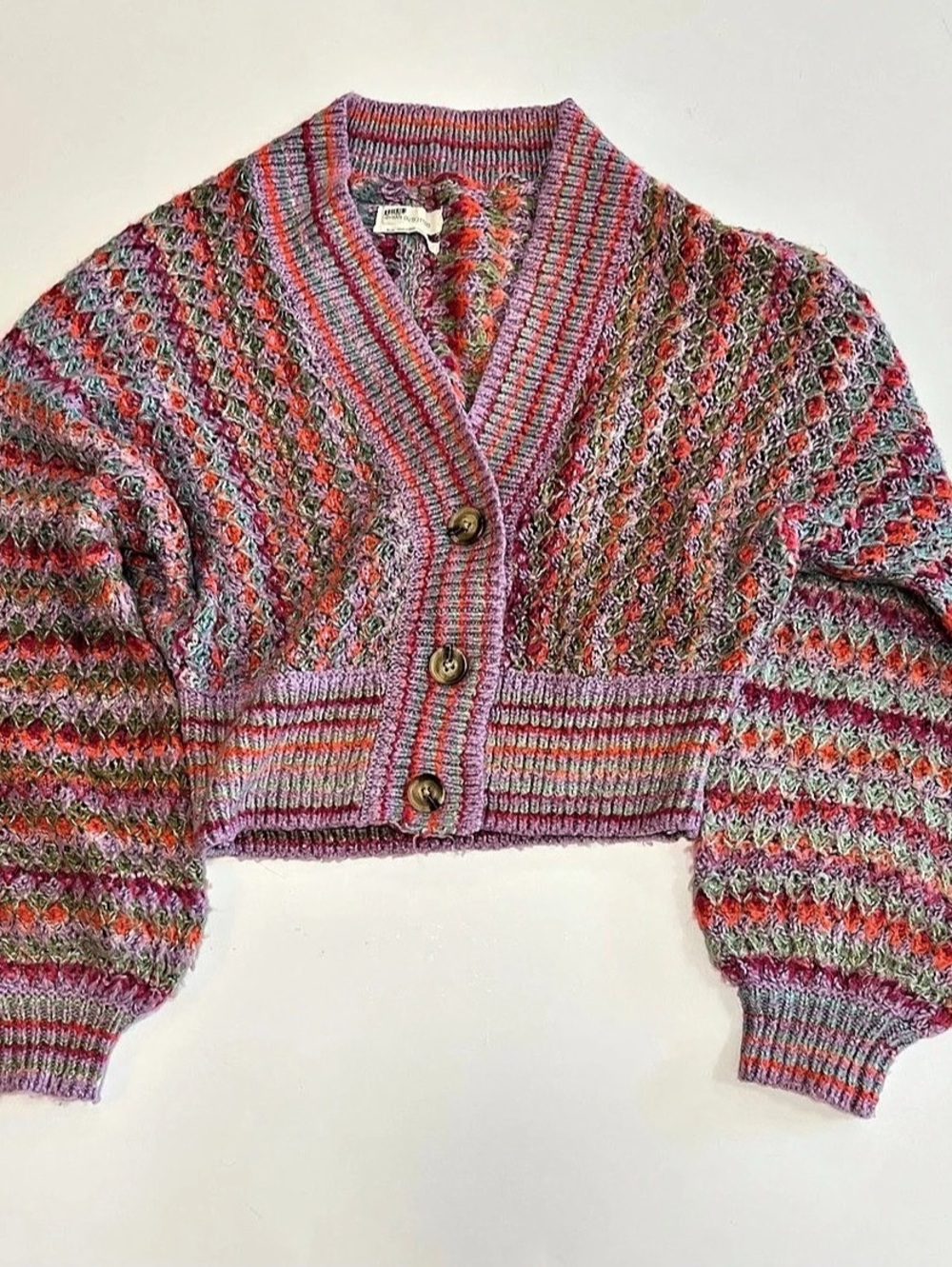Urban outfitters Multicolor Cropped Cardigan Size Medium
